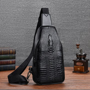 sac à bandoulière à motif Crocodile pour homme ,nouvelle collection 2025