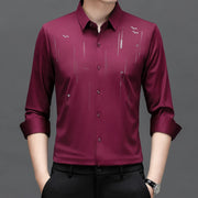 CHEMISES DE LUXE A RIVETS FLOQUES POUR HOMMES,MANCHES LONGUES.