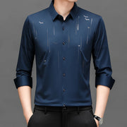 CHEMISES DE LUXE A RIVETS FLOQUES POUR HOMMES,MANCHES LONGUES.