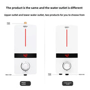 Mini chauffe-eau électrique instantané solution de chauffage rapide pour la douche et la cuisine