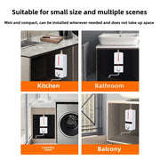 Mini chauffe-eau électrique instantané solution de chauffage rapide pour la douche et la cuisine